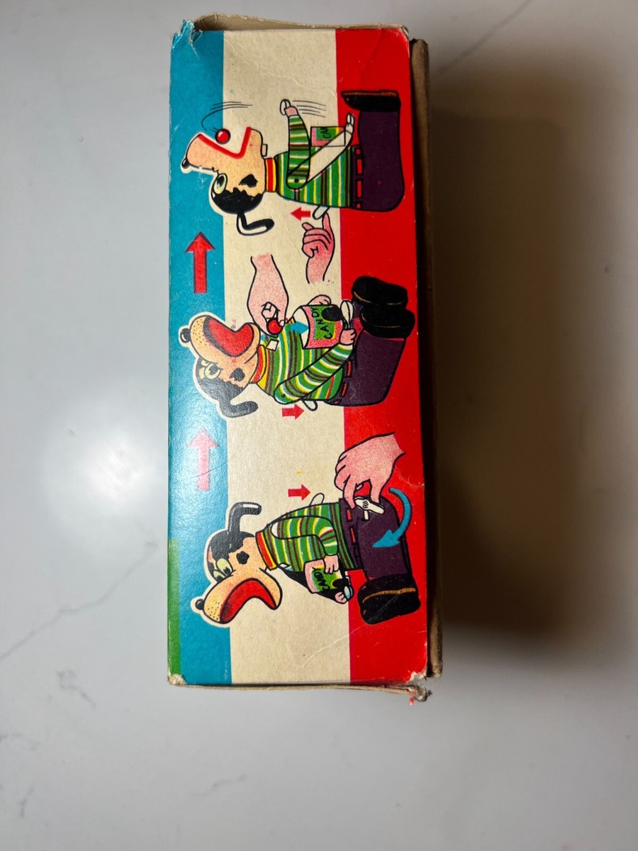 1950 TPS CANDY LOVING CANINE DOG Wind Up Tin Toy Made In 1950 TPS CANDY LOVING CANINE DOG Wind Up Tin Toy Made In