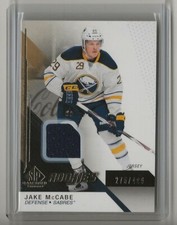 14-15 2014-15 SP Game Used Gold Jerseys #119 Jake McCabe Rookies 275/499 Buffalo