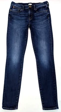 J. Crew Stretch Skinny Ankle Jeans, Women 27x30 (True 28x29.5) Blue E7294