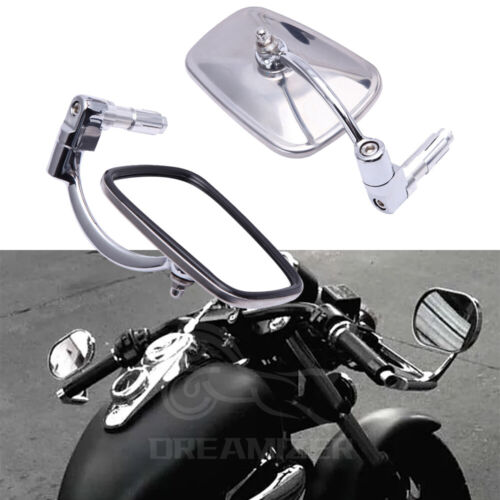 7/8" Chrome Motorcycle Bar End Side Mirrors For Keeway Superlight Speedo 125 200 - Afbeelding 1 van 9