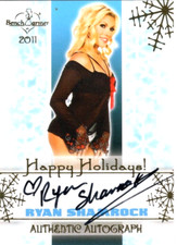 2011 BENCHWARMER HOLIDAY RYAN SHAMROCK HAPPY HOLIDAYS AUTOGRAPH CARD WWE