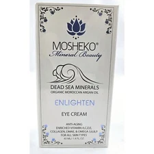 Mosheko Mineral Beauty Enlighten Organic Moroccan Argan Oil Anti-Aging SEALED