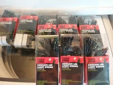 TOTALLY GHOUL 50 CT 17 FEET ORANGE LIGHT SET 8 FUNCTIONS Halloween. CHRISTMAS