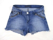 Rock Republic Embellished Cut Off Shorts Sz 4 Blue Denim Jean Womens CB81P