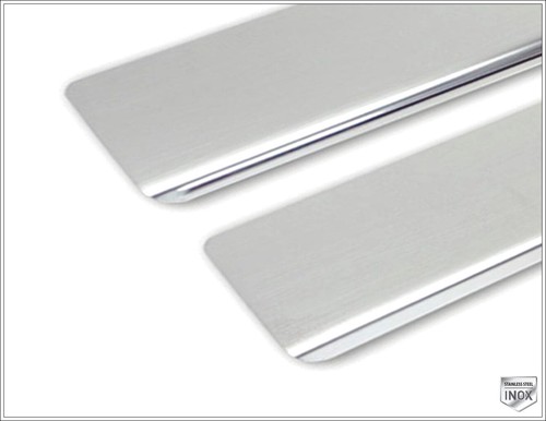Protector contra arañazos de umbral de puerta cromado 4 puertas acero inoxidable para VOLVO S90 II 2016-UP - Imagen 4 de 6