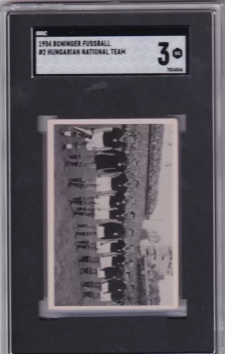 1954 Kosmos German National Team No. 2 Hungarian Team Ferenc Puskas Rookie SGC 3