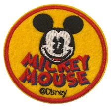 MICKEY MOUSE - 3" Embroidered Iron-On/Sew Patch