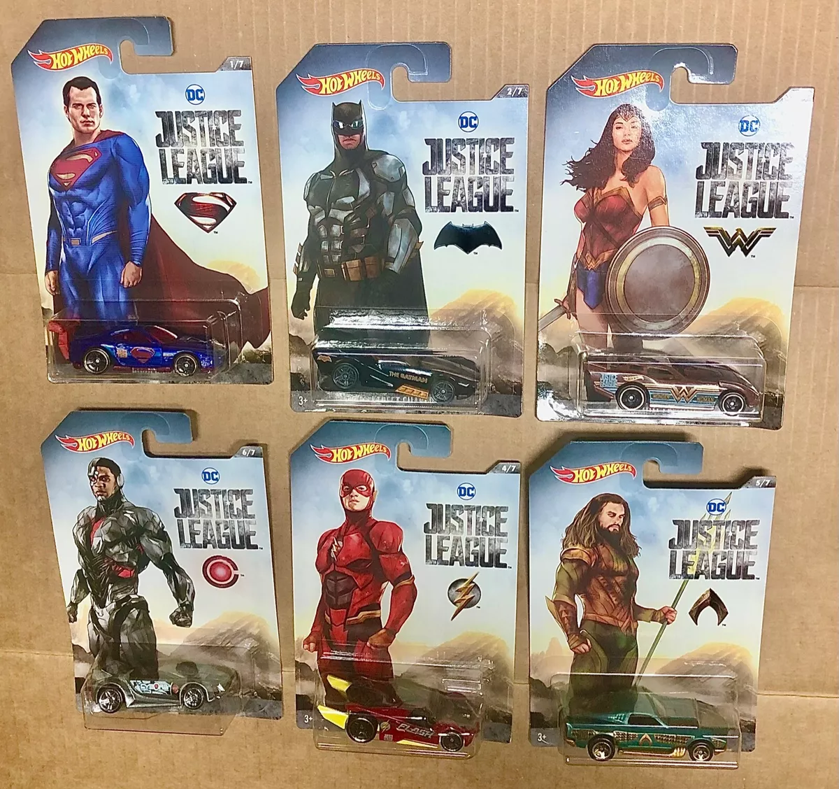 Hot Wheels DC Heroes Justice League lot of 6 eBay