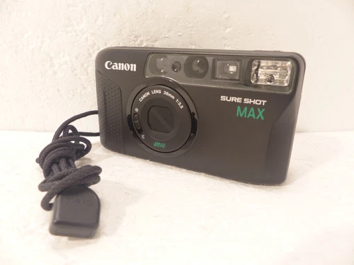 Canon Sure Shot Max S AF 35mm Point & Shoot Film Camera w/ Strap *NO POWER*