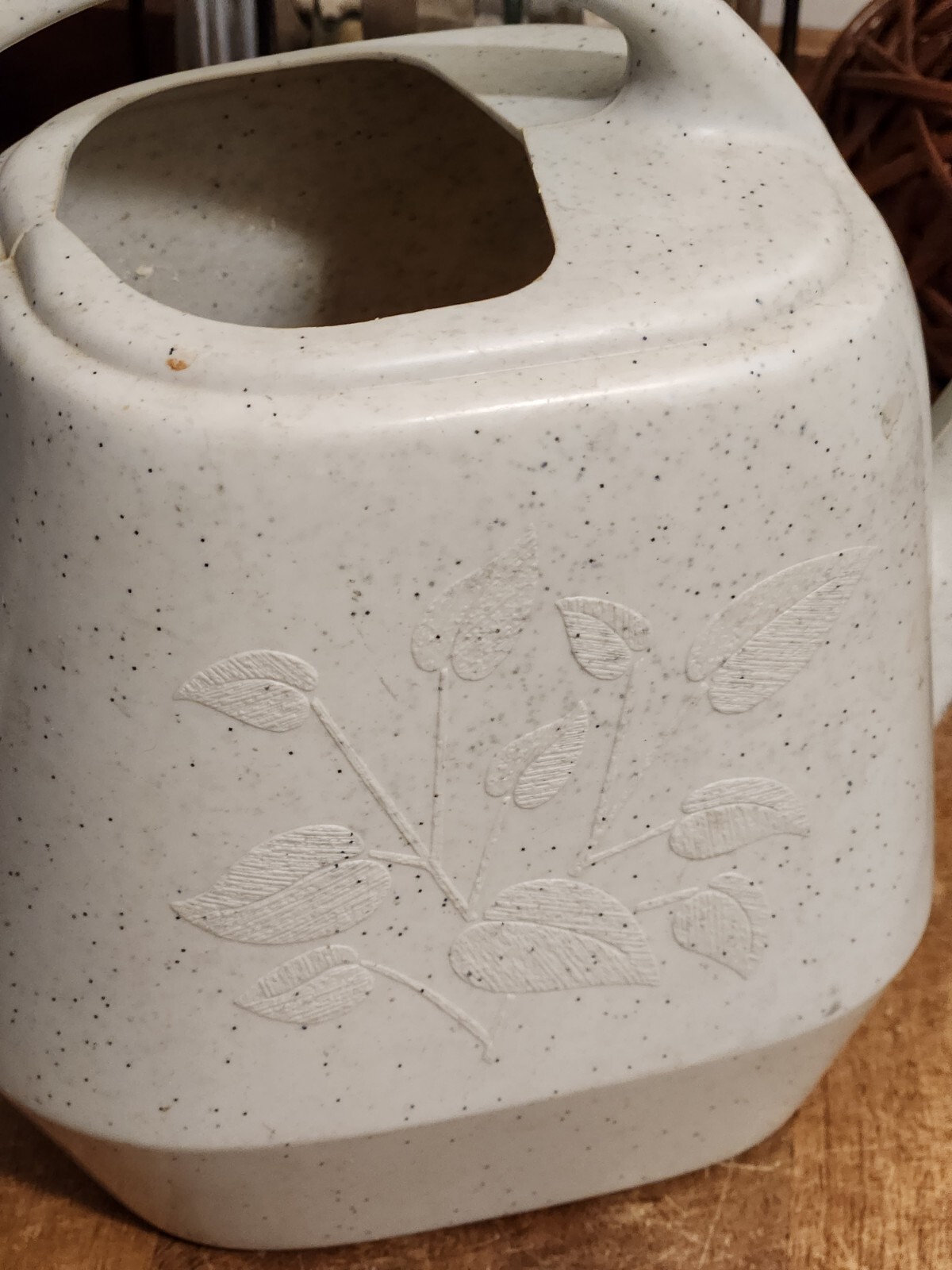 Vintage+Garden+Scene+Watering+Can+Indoor+Outdoor+Grey+w2FFleck+Plastic