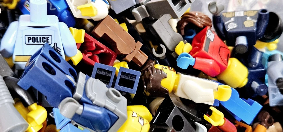 Lote de minifiguras Lego CITY - 10 mini ciudadanos surtidos trabajadores gente mezcla misteriosa Foto 3 de 4