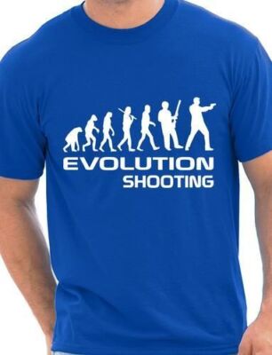 Evolution Of Shooting Sport Herren T-Shirt Geschenk Größe S-XXL