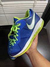 Nike LeBron 8 v/2 2011 Low Sprite Hyper Cobalt Volt White Mens Size 12 Nike Lebron 8 V2 Low Sprite 2011 Blue Volt Size 9 Men  main image 3
