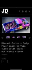 Jakarta Diecast Project 164 Dodge Power Wagon V8 Hot Wheels Custom 1 Of 1 Rare Jakarta Diecast Project 164 Dodge Power Wagon V8 Hot Wheels Custom 1 Of 1 Rare