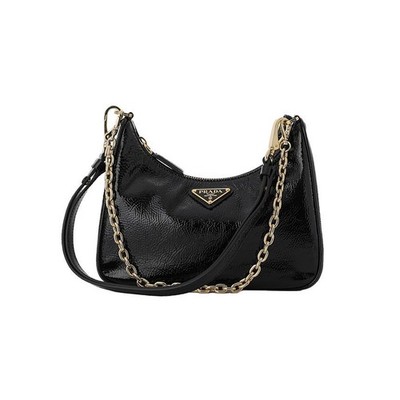 Prada Mini Hobo Tasche Dreieck Logo Lackleder F0002 144698554