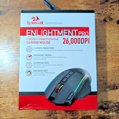 Redragon M991 Wireless Gaming Mouse 26000 DPI 3 Mode RGB Gamer Mouse