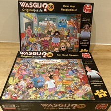 2 x 1000 Piece Wasgij  Puzzles  Original no 35 & 36 Complete vgc