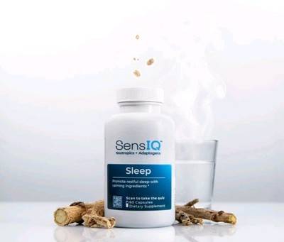 SensIQ Mind & Mood Sleep Natural Supplement Nootropics+Adaptogens Restorative 60