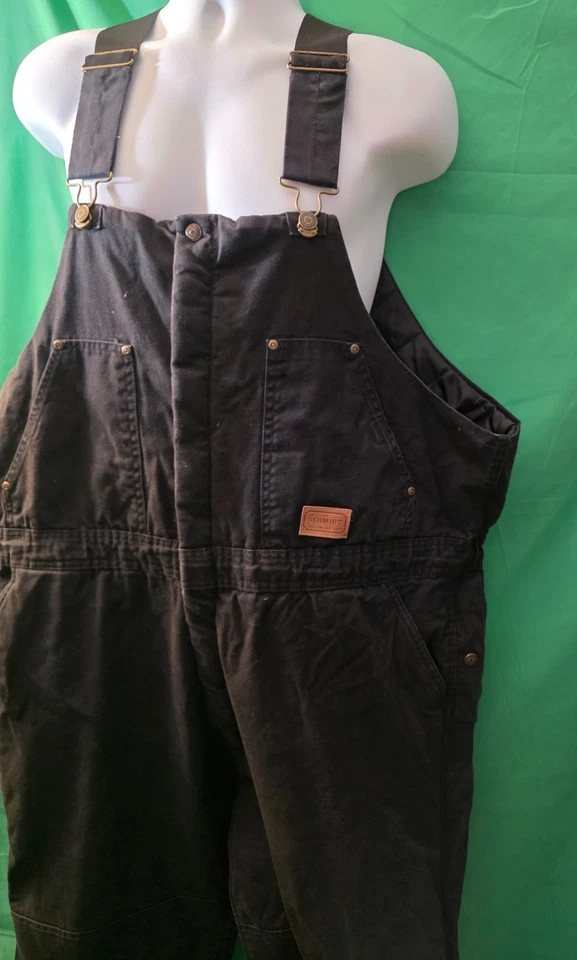 Mono Schmidt Workwear negro aislante 2XL corto doble rodilla resistente regalo Foto 2 de 4