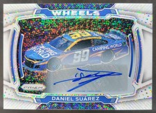 2021 Panini Prizm Daniel Suarez Signatures White Sparkle 1/1 Auto MV