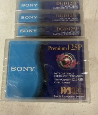 Lot of 13ea SONY DDS-3 DGD 125P 12/24 GB Premium DDS Data Cartridges / Sealed