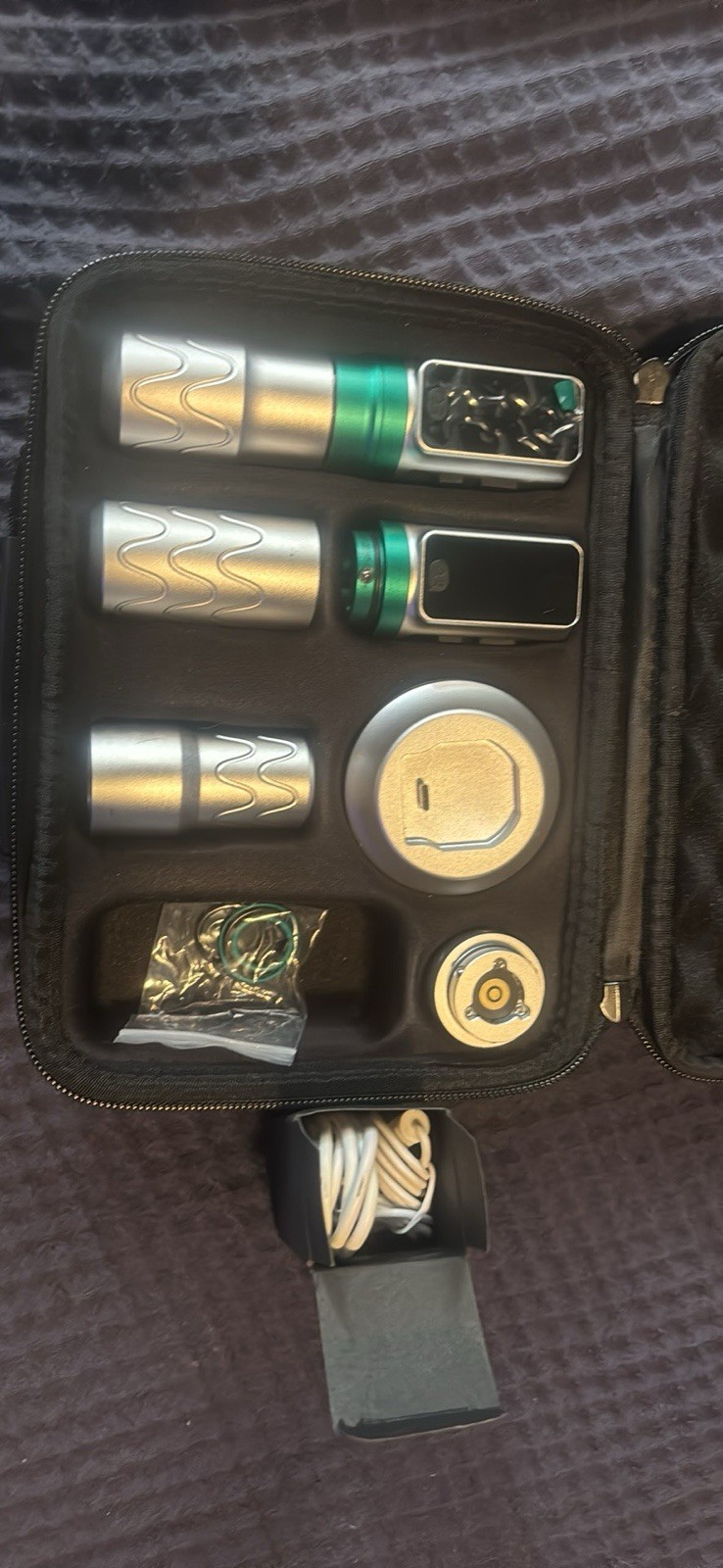 Rogue Pen Rogue Pen Tattoo Machine Kit, Adjustable, Low Noise, Silver Green ...