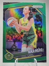 2025 Panini Prizm WNBA Nika Muhl #127 Green Prizm SP Color Match Seattle Storm
