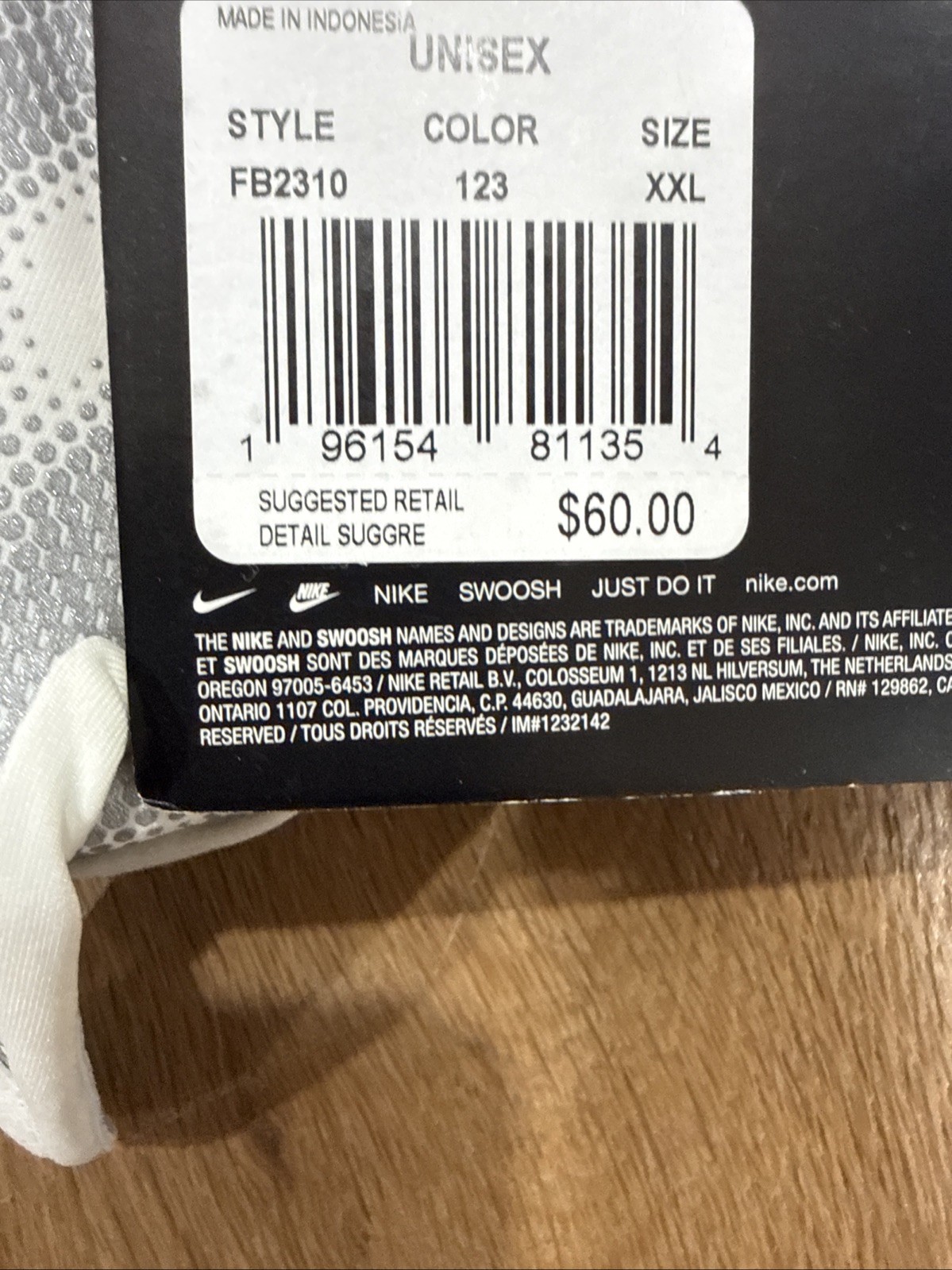 Nike Alpha Elite Batting Gloves Men's Size XXL White/Silver FB2310-123 New thumbnail 5