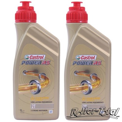 2 X 1 Liter CASTROL Power RS Vollsynthetisch TTS Power 1 Racing 2T Zweitakt Öl 