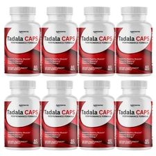 Tadala Caps Male Performance Formula Maximum Strength Supplement- 8 Bottles