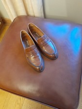 BALLY Switzerland Mens Vintage 60s Mod Penny Loafers  All Leather UK 7 EU 41 VGC