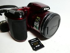 Nikon L810 AA batteria rossa 16 MP 26x Wide Nikkor VR Zoom Bridge 8 GB SD #94
