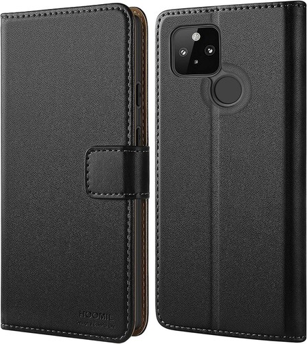 GOOGLE Pixel 4A 5G Premium Leather Magnetic Flip Wallet Case with Stand - 第 1/4 張圖片