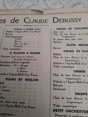 Claude Debussy Clair de lune de la Suite bergamasque Piano Sheet Music 8 Pages - Picture 8 of 10