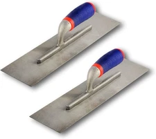 Voyager Tools 16" x 4" Finishing Trowel Concrete Comfort Grip Masonry (Pack of 2