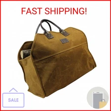 INNO STAGE Heavy Duty Wax Canvas Log Carrier Tote,Large Fire Wood Bag,Durable Fi