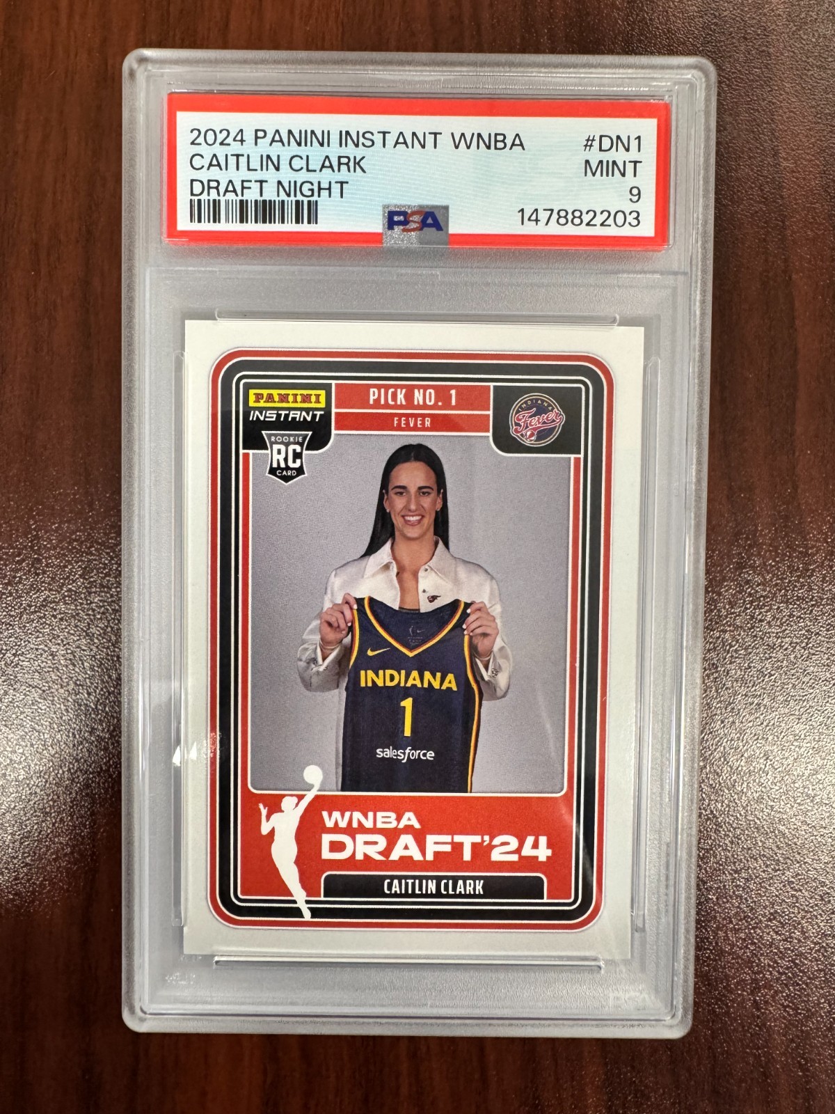 2024 PANINI INSTANT WNBA Caitlin Clark #DN1 Draft Night Rookie RC Fever PSA 9