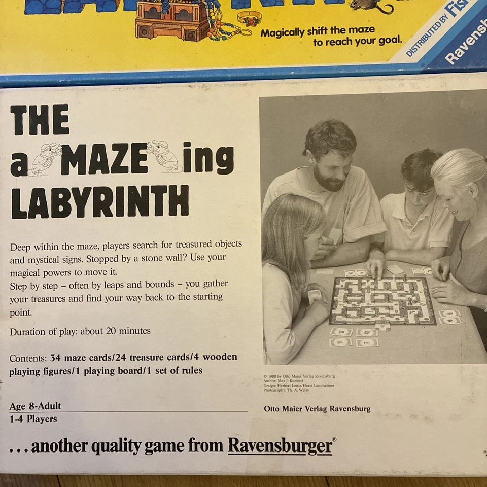 Vintage The a Maze ing Labyrinth - Ravensburger 1988 Fisher Price  - Image 2 of 4