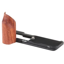 Wooden Quick Release L Plate Camera Holder handle for Canon PowerShot V1 Camera