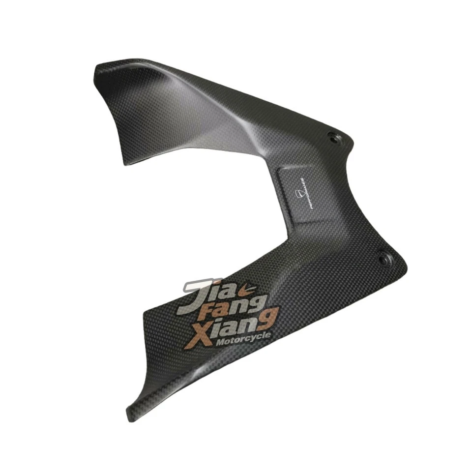 Tapa protectora del tanque de aceite 100 % fibra de carbono alfombrilla lisa para Ducati Diavel V4 2023 Foto 3 de 4