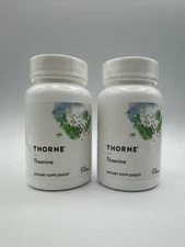 Set of 2 Thorne Theanine 90 Capsules Sealed Expires: 3/2026 Free Shipping!