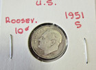 1951 S San Francisco Roosevelt Dime US 90% Silver 10c 10 CENTs  Coin 📸AS PICX📸 — photo 4