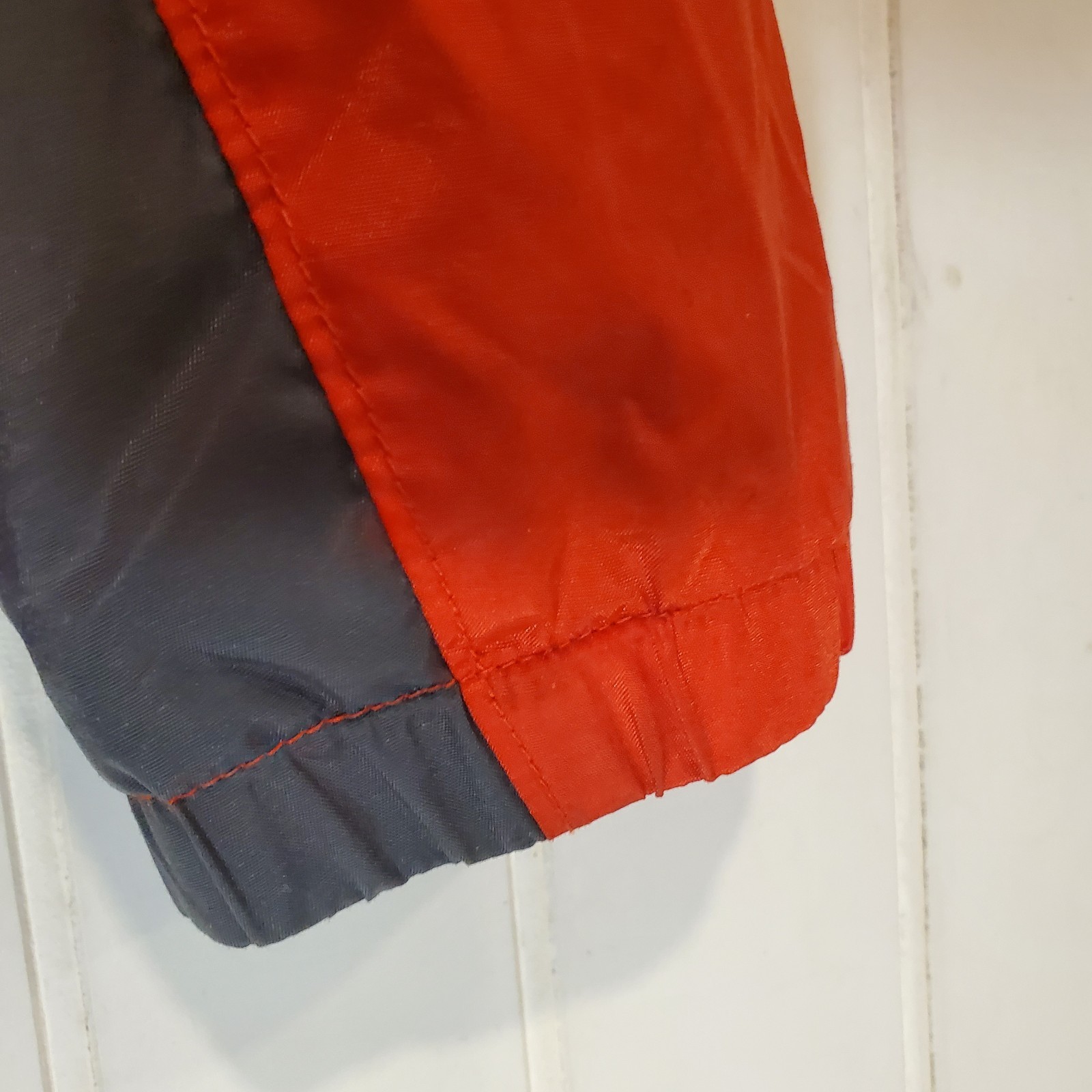 Columbia Jacket Size Large Gray Orange Lined Windbreaker Full Zipper image 10