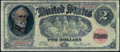 USPC PRUSMACK $2 $ ART FOR 2001 ANA CONVENTION BUT CERT AS BOGGS  (4/250)  VF35 - Picture 4 of 4