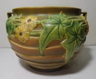 Roseville Luffa Jardiniere Brown 1934