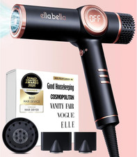 ELLA BELLA  Professional Ionic Hair Dryer with Diffuser Negative Ion Black