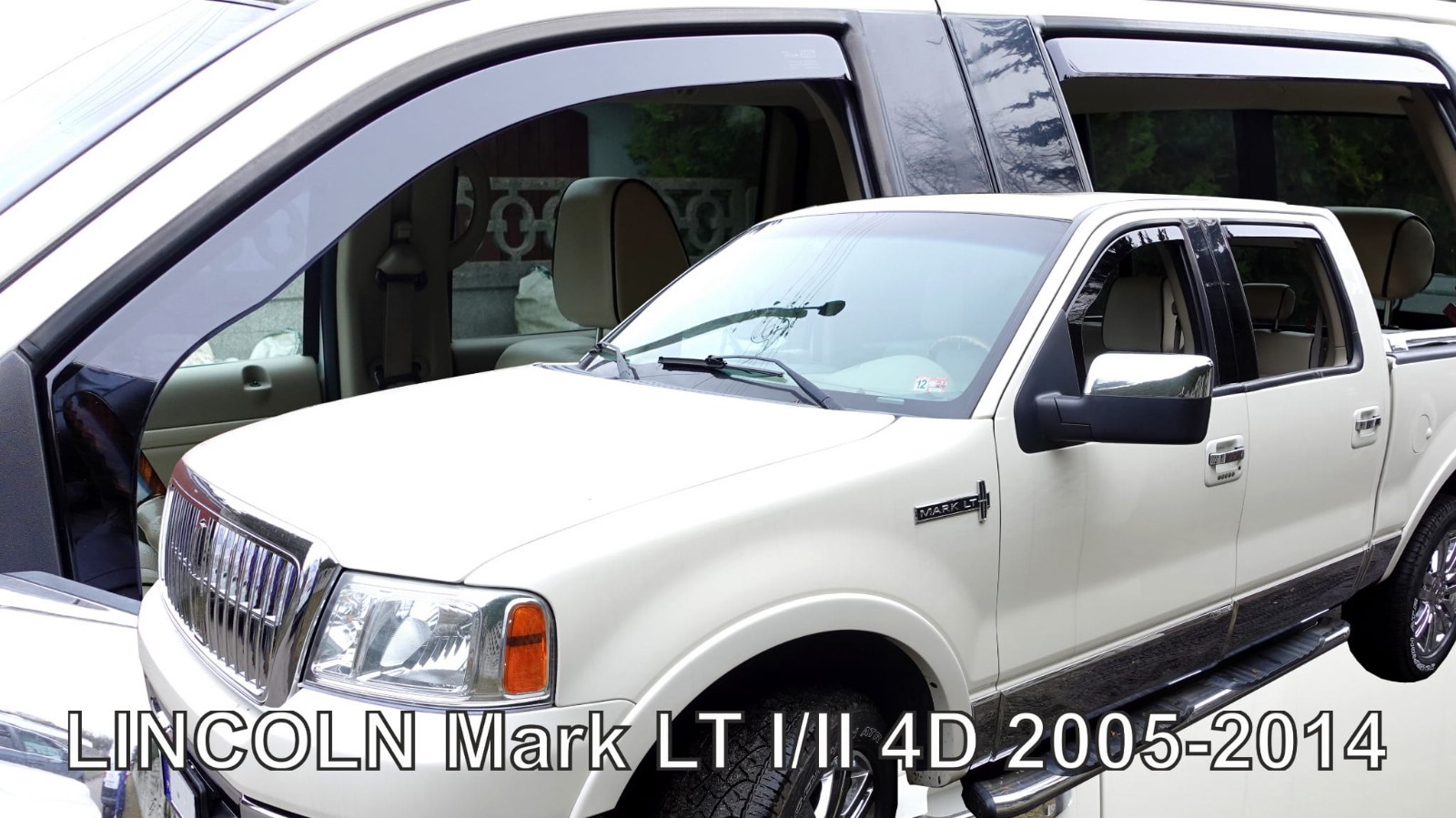 Déflecteur d'air pour Lincoln Mark LT 2005-2014, idéal pour rouler sous la pluie