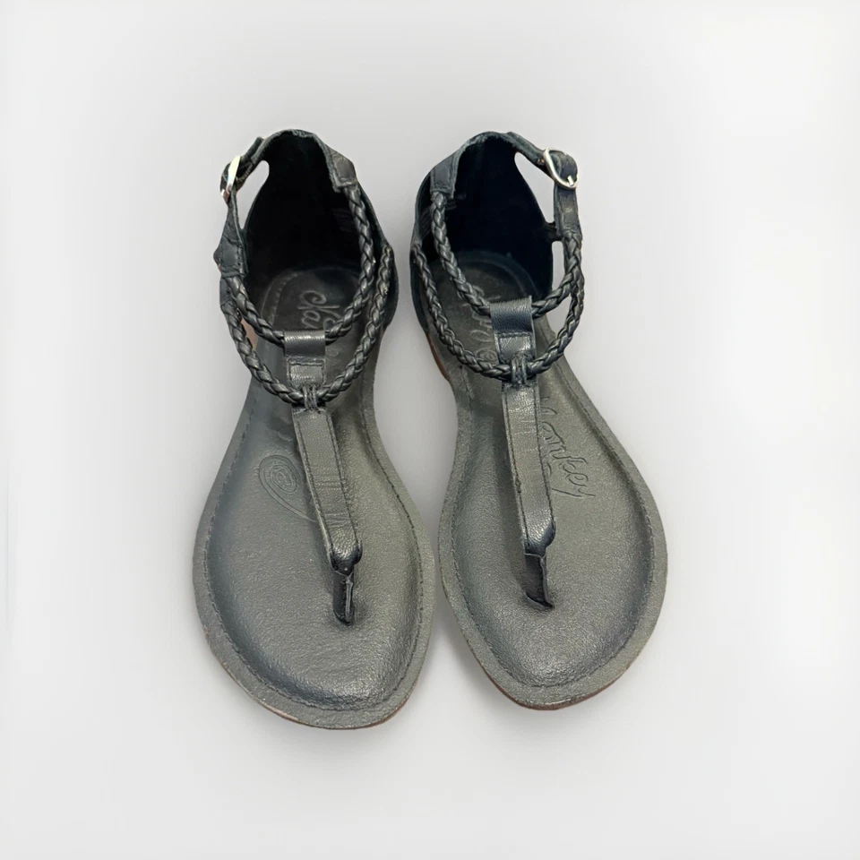 Sandalia para mujer Naughty Monkey de cuero negro, talla 6 Foto 4 de 4