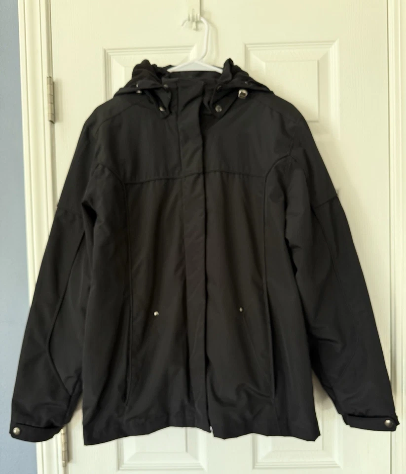 Abrigo negro Mackintosh New England talla M con forro polar extraíble y capucha Foto 4 de 4