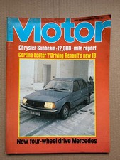 RENAULT 18 MOTOR MAGAZINE FEBRUARY 17 1979 - Reault 18 cover and road test + Mer